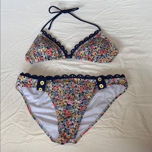 Jessica Simpson floral swimsuit